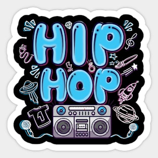 I Love Hiphop Sticker